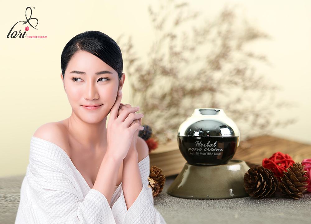 Kem trị mụn thảo dược – Herbal acne cream LoriB