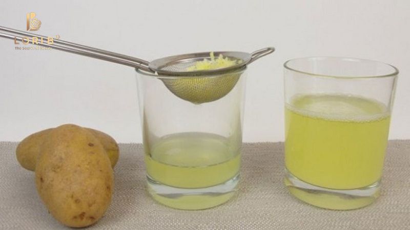 trị thâm mụn bằng khoai tây